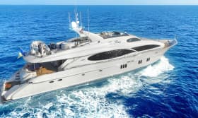 LE REVE 110ft Lazzara Yachts luxury yacht charter - profile view