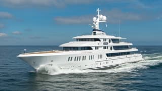 AURORA 243ft Lurssen completed superyacht - profile view