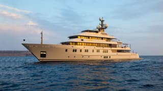 POLAR STAR 208ft Lurssen completed superyacht - profile view