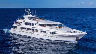 MAGIC 130ft Northern Marine luxury motor yacht - profile view