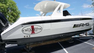 AMG 42ft Cigarette Racing luxury motor yacht - profile view