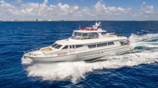 CORK TRICK 92ft Tarrab sold superyacht - profile view