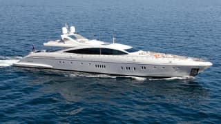 INCOGNITO 164ft Mangusta luxury motor yacht - profile view