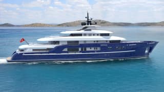 SOMETHING COOL 208ft Royal Hakvoort completed superyacht - profile view