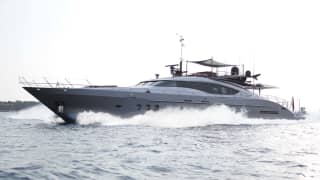 VITAMIN 121ft Palmer Johnson completed superyacht - profile view