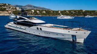 BLISS 171ft Palmer Johnson completed superyacht - profile view
