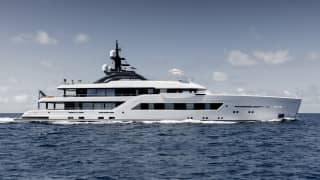 ENTOURAGE 197ft Amels luxury motor yacht - profile view
