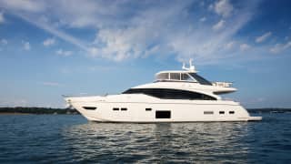 LADY J 88ft Princess luxury yacht for sale - profile view