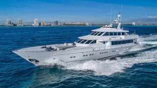 ANDIAMO 121ft Azimut luxury yacht charter - profile view