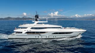 MEDIALLY 152ft Baglietto luxury motor yacht - profile view