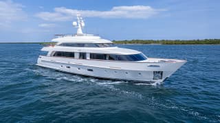 BETTY JANE 112ft Sanlorenzo luxury yacht for sale - profile view