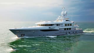 AAA 180ft Amels completed superyacht - profile view