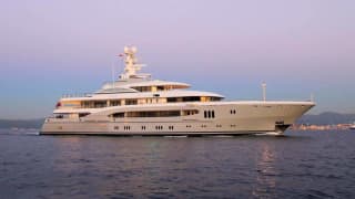 GLOBAL 243ft Lurssen luxury superyacht - profile view