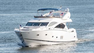ALAINA 82ft Sunseeker sold superyacht - bow view