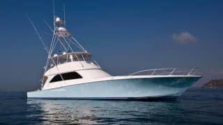 AND AWAY WE GO 74ft Viking Yachts luxury motor yacht - profile view