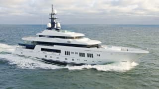 HERMITAGE 224ft Lurssen luxury superyacht - profile view