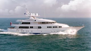 IROQUOIS 164ft Feadship completed superyacht - profile view