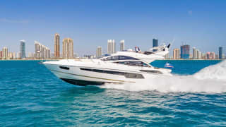 ACCREWED INTEREST 68ft Sunseeker luxury motor yacht - profile view