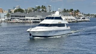DARE TO DREAM 80ft Lazzara Yachts luxury motor yacht - profile view