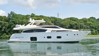 MONTRACHET 80ft Ferretti Yachts luxury motor yacht - profile view