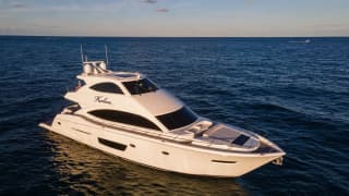 KALEEN 75ft Viking Yachts luxury motor yacht - profile view