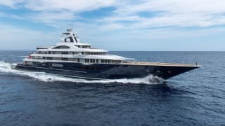 TIS 366ft Lurssen completed superyacht - profile view