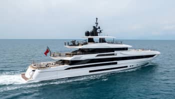 Project NEXUS 164ft Mangusta new build superyacht - profile view