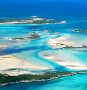 Island aerial view | Moran Yacht & Ship