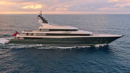 PHOENIX 2 296ft Lurssen completed superyacht - profile view