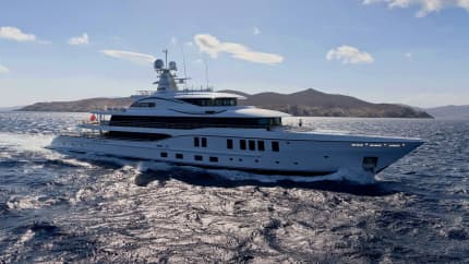 PLVS VLTRA 243ft Amels completed superyacht - profile view