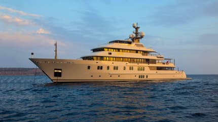 POLAR STAR 208ft Lurssen completed superyacht - profile view