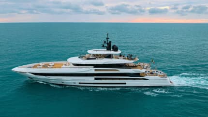 ALISA 164ft Mangusta completed superyacht - profile view