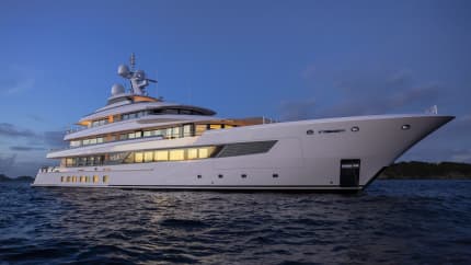 ASIA 200ft Royal Hakvoort completed superyacht - profile view