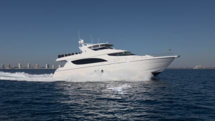 CA’D’ZAN 80ft Hatteras sold superyacht - profile view