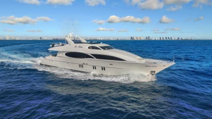 LE REVE 110ft Lazzara Yachts luxury yacht charter - profile view
