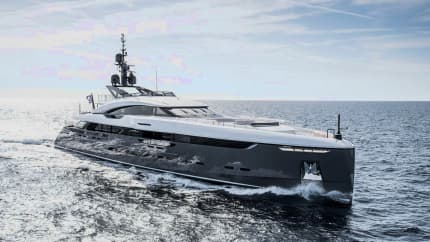UTOPIA IV 207ft Rossinavi superyacht for sale - profile view