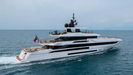 PROJECT NEXUS 164ft Mangusta new build superyacht - profile view