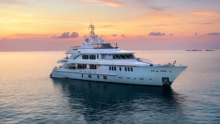 MYSTIC 151ft CMB Yachts sold superyacht - profile view