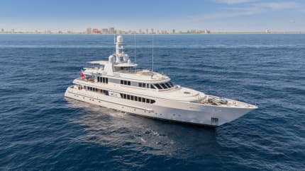 TASIA 158ft Feadship sold superyacht - profile view