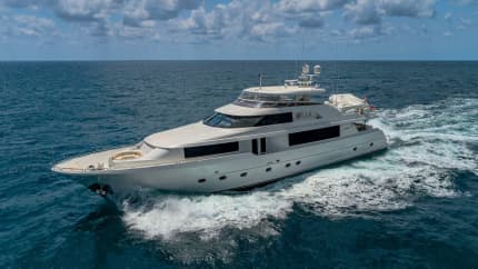 TASIA 112ft Westport Yachts sold superyacht - profile view