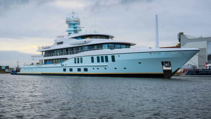 Motor Yacht Amels SHADOW under construction by Moran Yachts