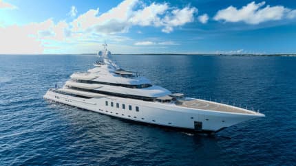 CC-SUMMER 312ft Lurssen superyacht charter - profile view