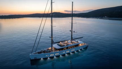149ft Custom Line yacht ADRI — exterior