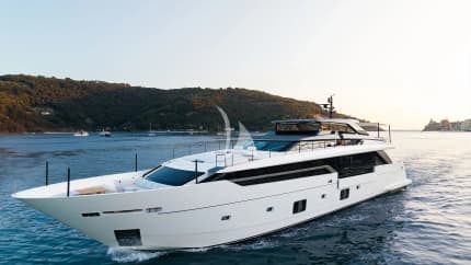 121ft Sanlorenzo yacht ARESYA — exterior