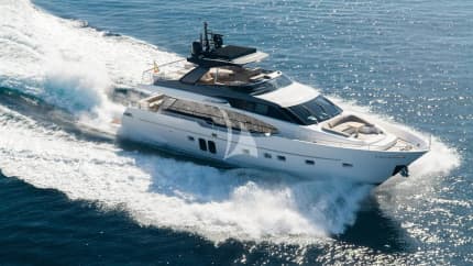 81ft Sanlorenzo yacht AURA I — exterior