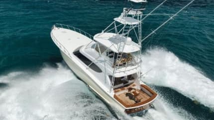 60ft HATTERAS yacht EVERMORE u2014 exterior