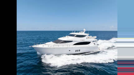 80ft HATTERAS yacht GRIFFIN u2014 exterior