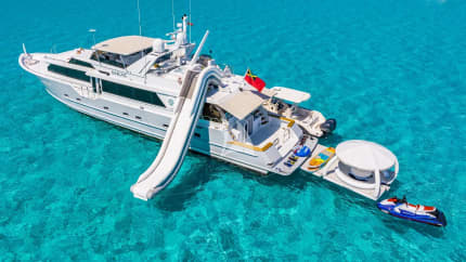 111ft Broward yacht MARGATE — exterior