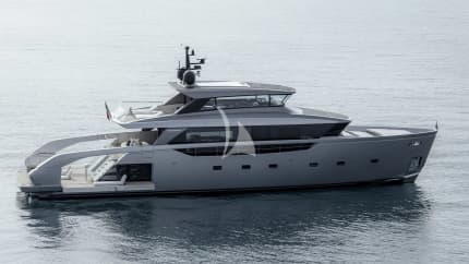 100ft Sanlorenzo yacht OBSIDIAN — exterior