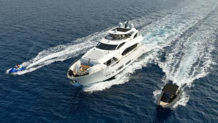 92ft Sunseeker yacht QUANTUM — exterior